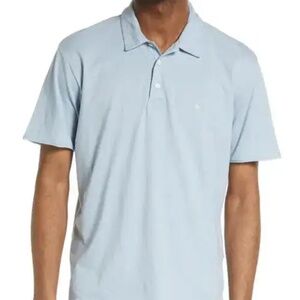 Principal Jersey Organic Cotton Polo - Blue Size Medium